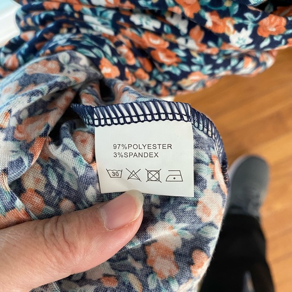 ACEVOG Women’s Spaghetti Strap Floral Skater Dress - Picture 7 of 12